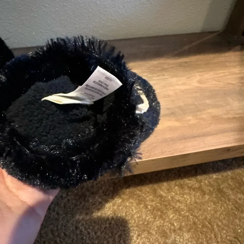 NWOT Harley Toddler Bear Black Sock Slippers Size 5-7 (S/P)